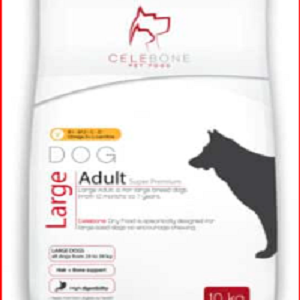 غذای خشک سگ بالغ، نژاد بزرگ، 10 کیلوگرمی، برند سلبن Celebone, Dog Large, Adult, 10kg