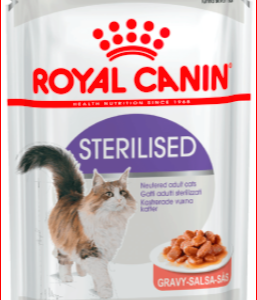 خریدپوچ گربه عقیم شده رویال کنین در سس گوشت Royal Canin در پت شاپ یاسان