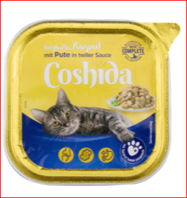 خرید غذای کاسه ای گربه کوشیدا با طعم بوقلمون Coshida Pate Turkey در پت شاپ یاسان