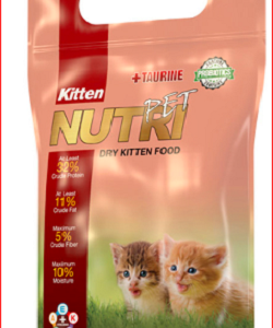 خرید غذای خشک مخصوص بچه گربه، ۲ کیلوگرمی، برند نوتری پت Nutripet, در پت شاپ یاسان